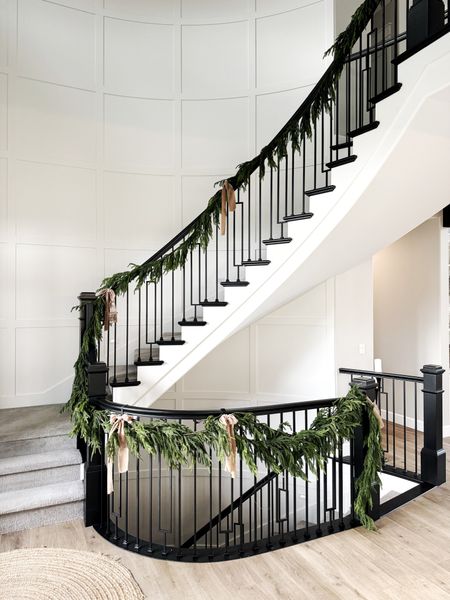 My staircase holiday garland in stock! these are the 180" pieces. Also linked shorter  

#LTKSeasonal #LTKhome #LTKHoliday