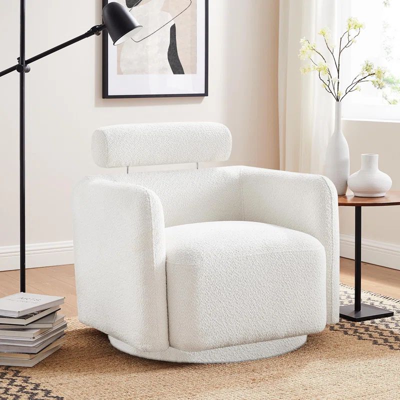 Upholstered Swivel Barrel Chair | Wayfair North America