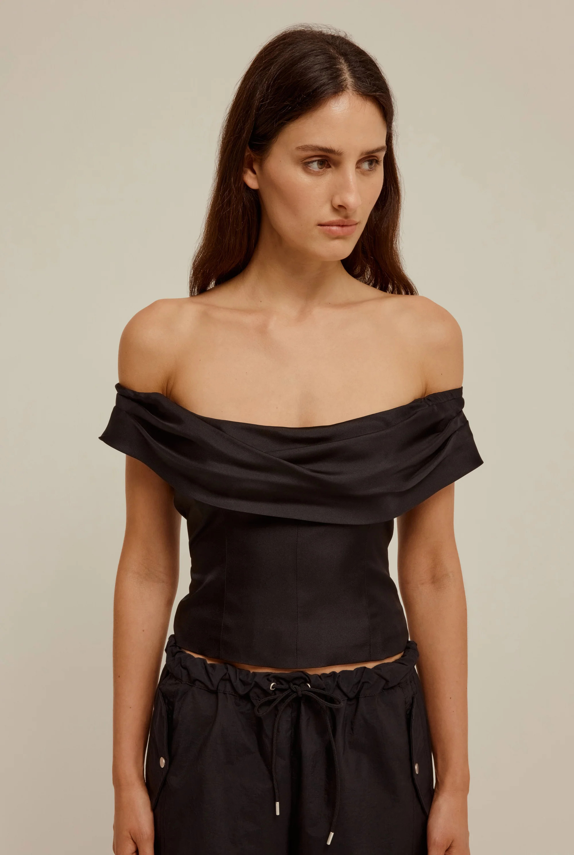 Silk Cowl Neck Bodice | Venroy AU