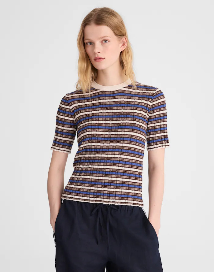 Crewneck Sweater Tee in Merino Wool-Silk Blend | Madewell