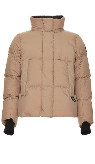 Everette Puffer in Northwood Khaki | Revolve Clothing (Global)