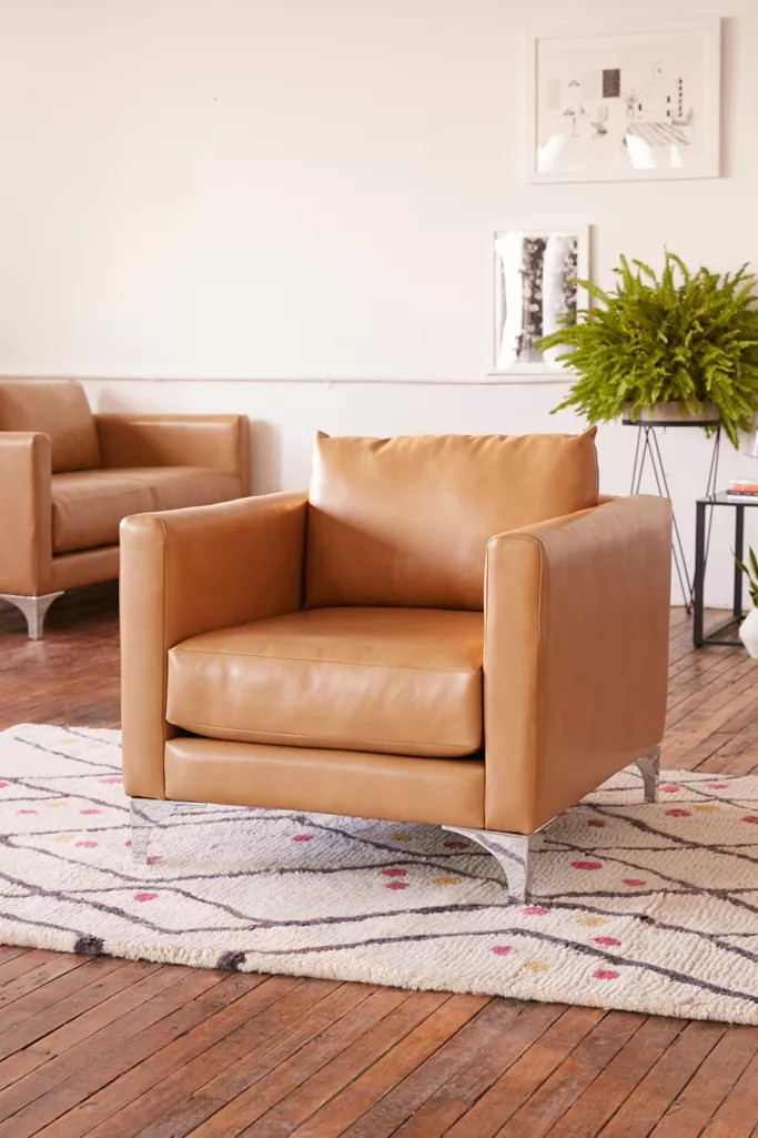 Chamberlin Recycled Leather Chair | Urban Outfitters (US and RoW)