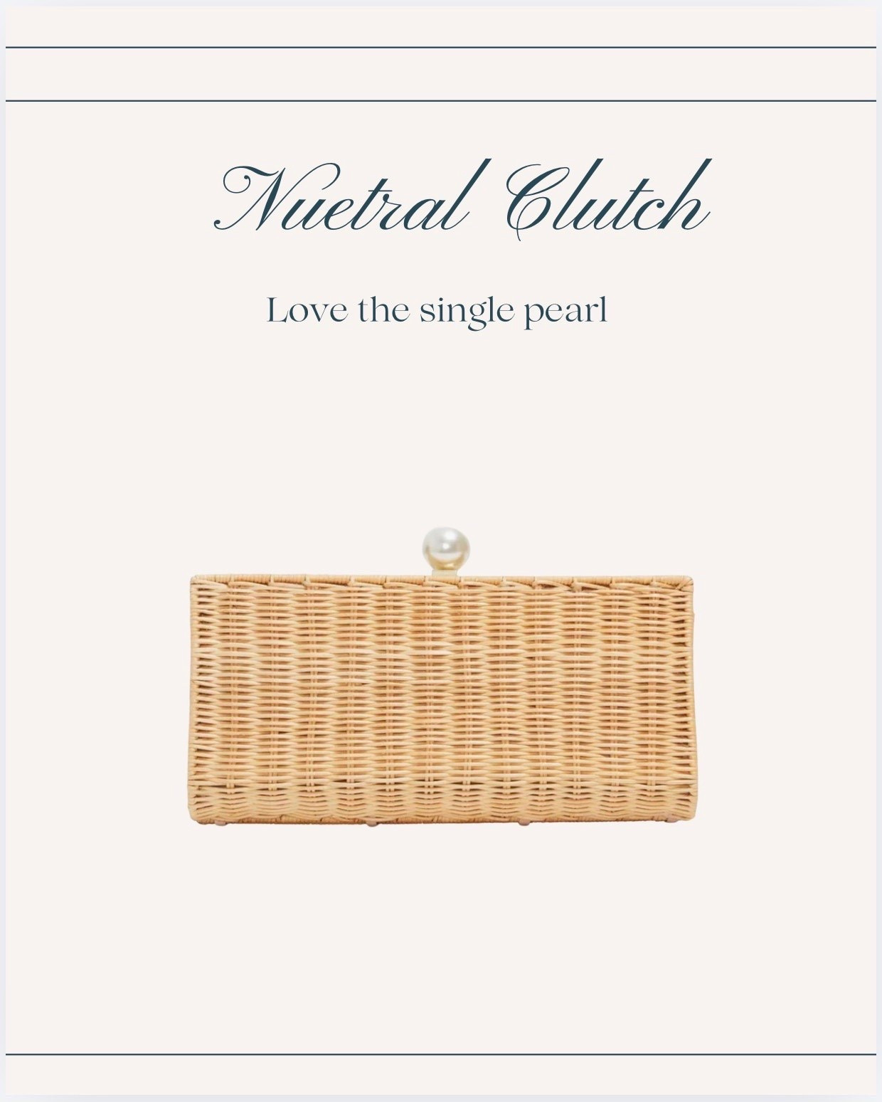 Perfect for any occasion! Loving this neutral clutch with the single pearl detail. Not only is it easy to use for any occasion but suitcase friendly for your next trip. Just love this! s

#LTKSeasonal #LTKOver40