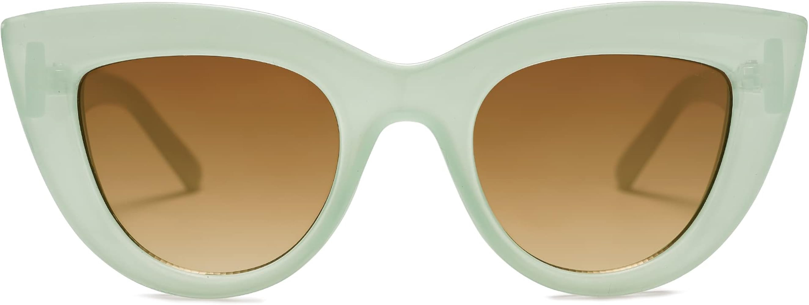SOJOS Retro Oversized Cateye Sunglasses for Women Large Vintage Trendy Shades SJ2074 | Amazon (US)