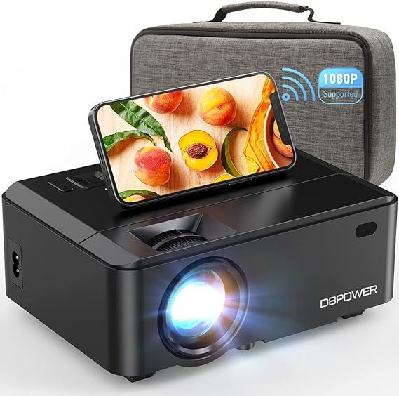 WiFi Mini Projector, DBPOWER 7000L HD Video Projector with Carrying Case&Zoom, 1080P and iOS/Andr... | Amazon (US)