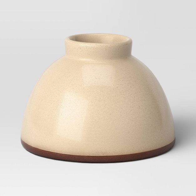 Small Ceramic Taper Candle Holder Cream - Threshold&#8482; | Target