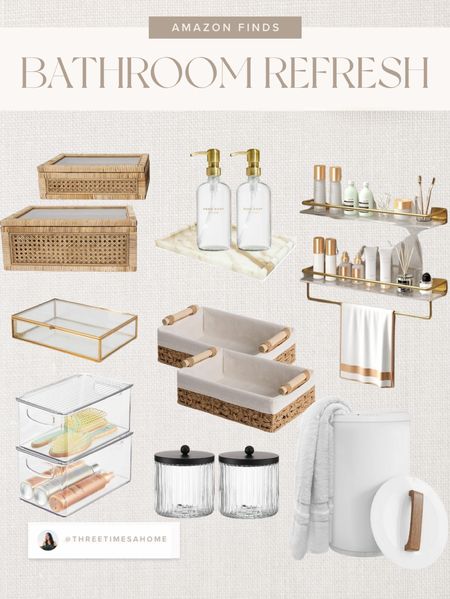 Bathroom refresh with Amazon finds 

#LTKhome