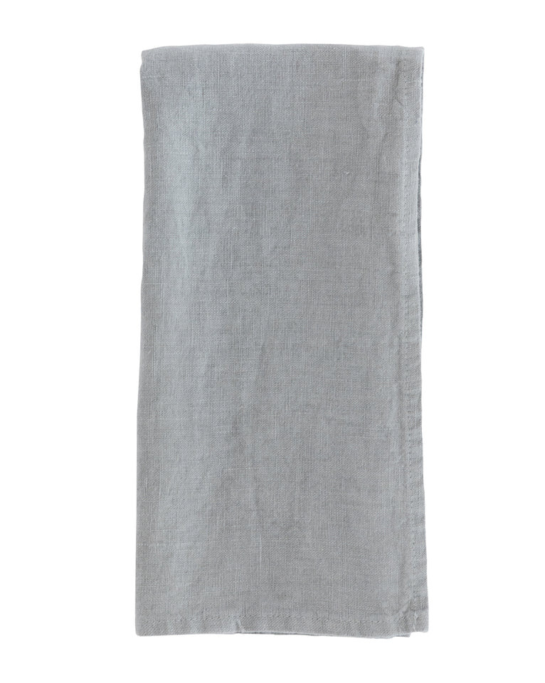 Pearl Gray Linen Hand Towel | McGee & Co.