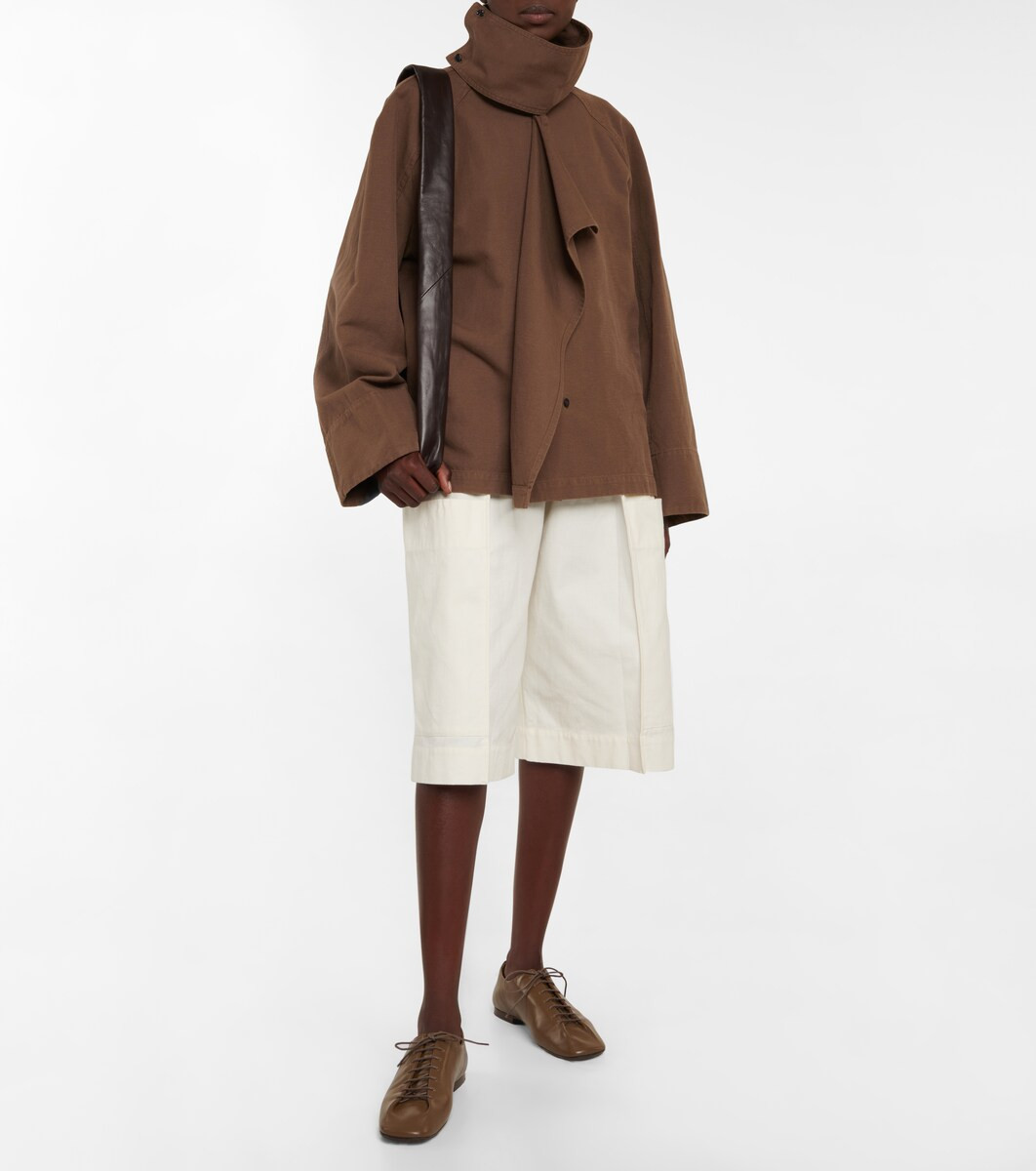 Convertible cotton and linen top | Mytheresa (INTL)
