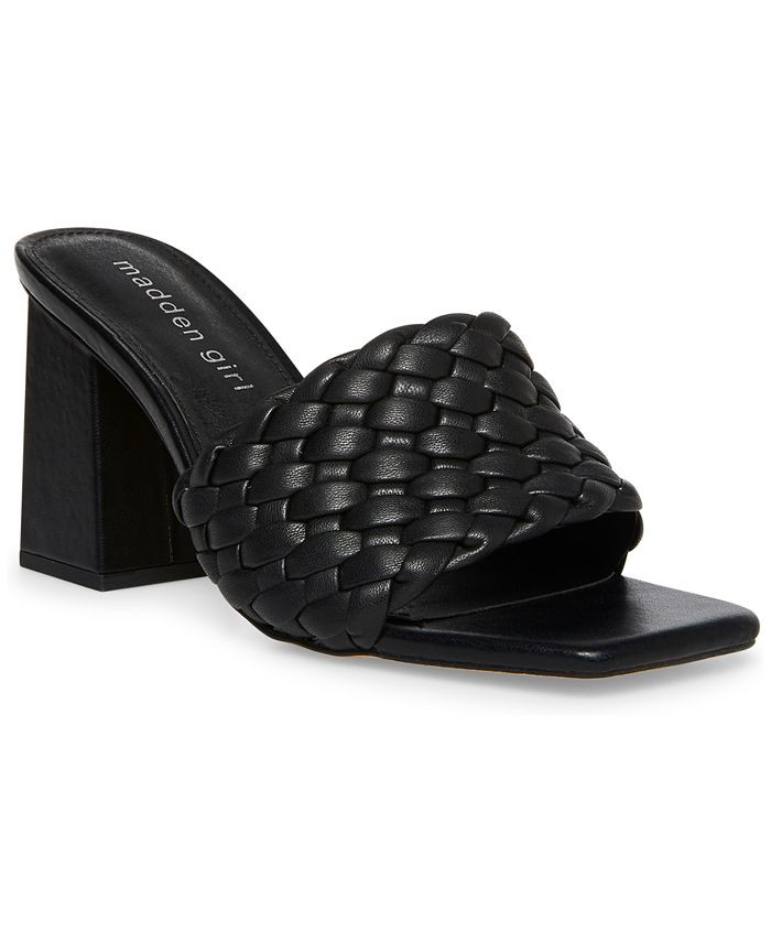 Golden-W Braided Block-Heel Mule Sandals | Macys (US)