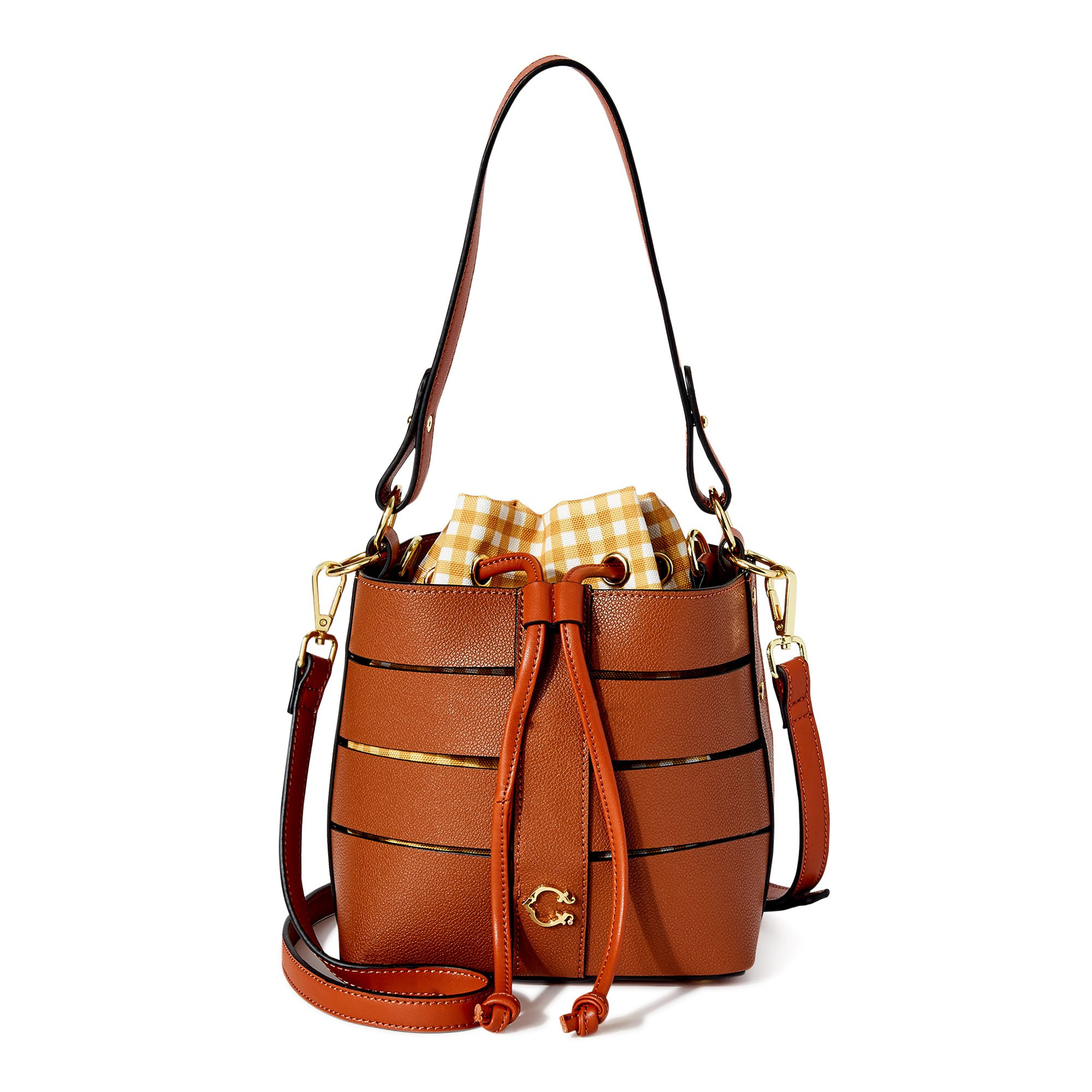 C. Wonder Sophia Vegan Leather Caged Convertible Crossbody with Canvas Pouch | Walmart (US)