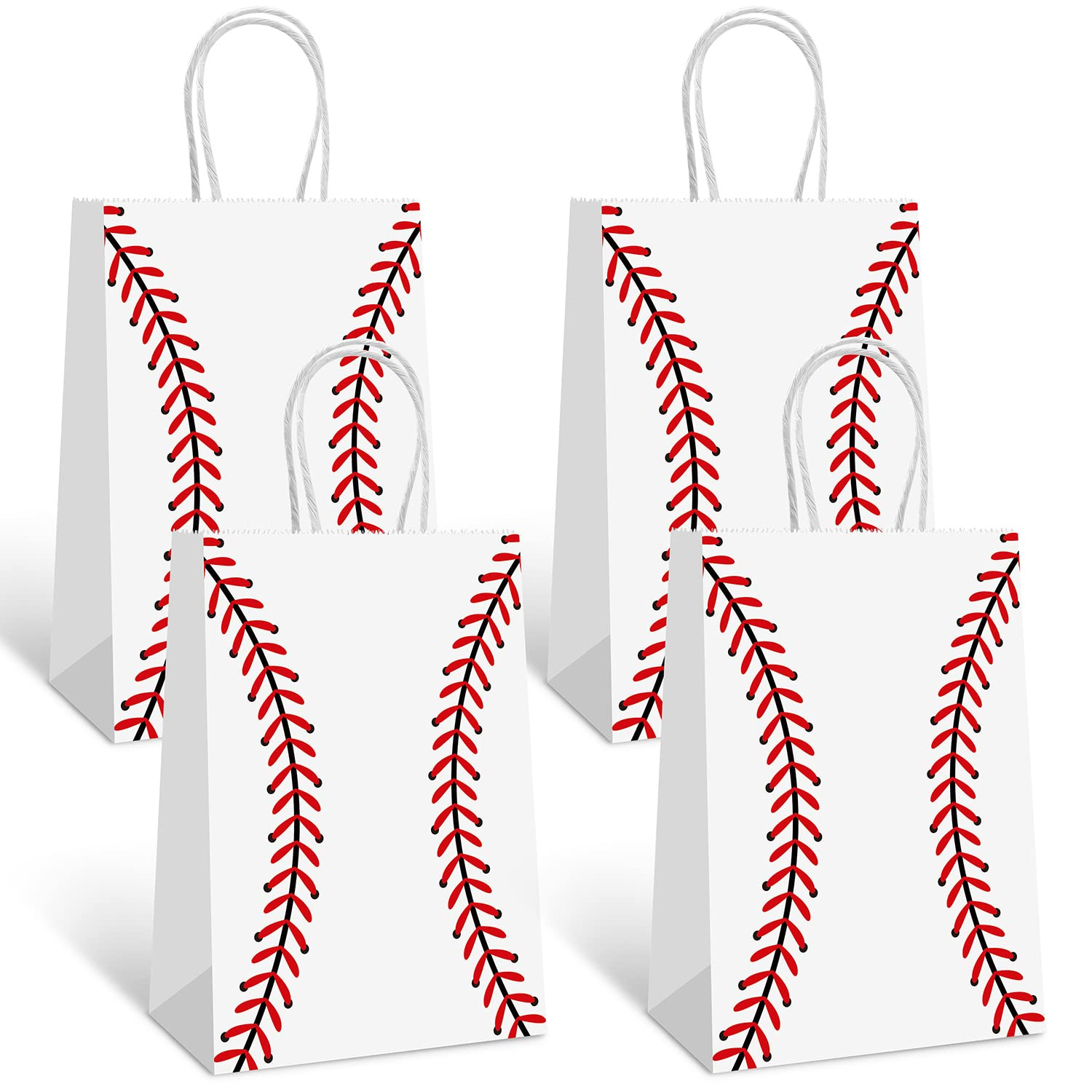 Generic 16 PCS Baseball Theme Party Gift Bags for Kids & Adults Birthday, Baby Shower Occasions -... | Amazon (US)