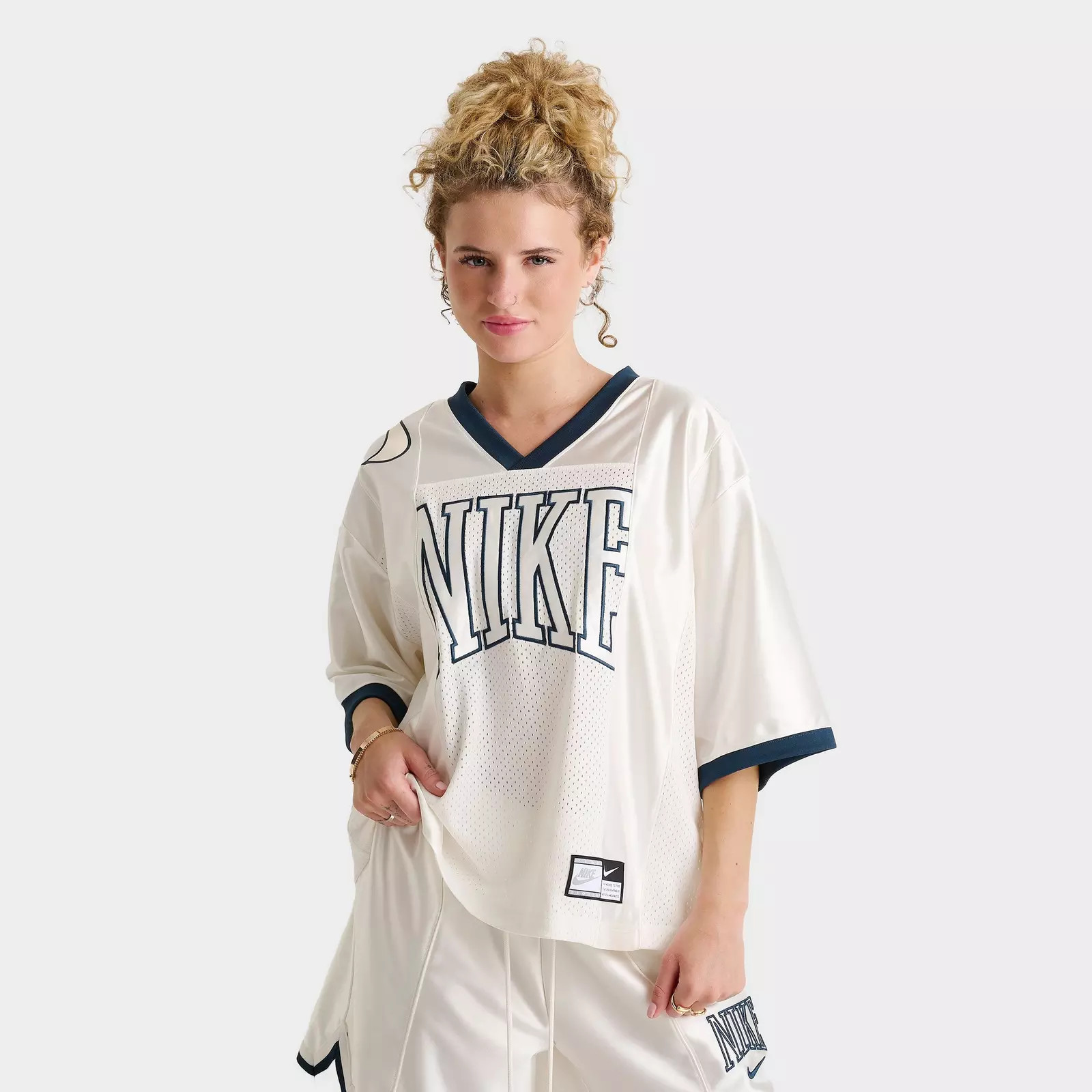Women's Nike Sportswear Street Oversized Graphic Jersey | Finish Line (US)