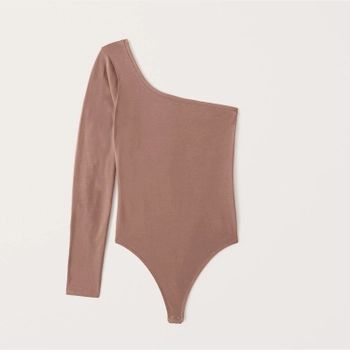 Long-Sleeve One-Shoulder Bodysuit | Abercrombie & Fitch (US)