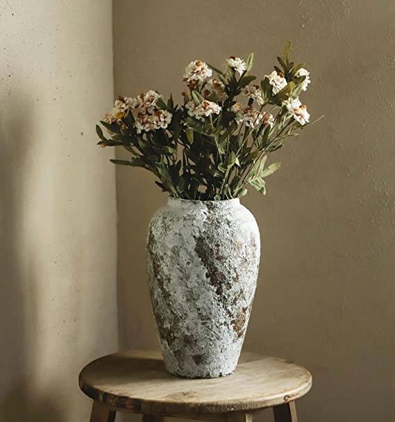 YSNCIDAN Rustic Ceramic Flower Large Vase, Vintage Floor Tall Vase Farmhouse Decor for Living Roo... | Amazon (US)