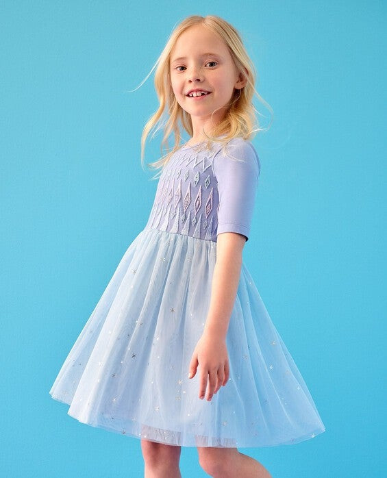 Girls' Disney Frozen Tulle Dress, Elsa - Size Toddler 3 by Hanna Andersson | Hanna Andersson