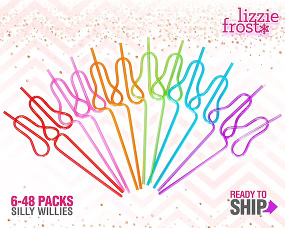 Penis Straws | Bachelorette Party Favors | 6 to 48 Pack | Penis Decorations | Bridal Party | Asso... | Etsy (US)
