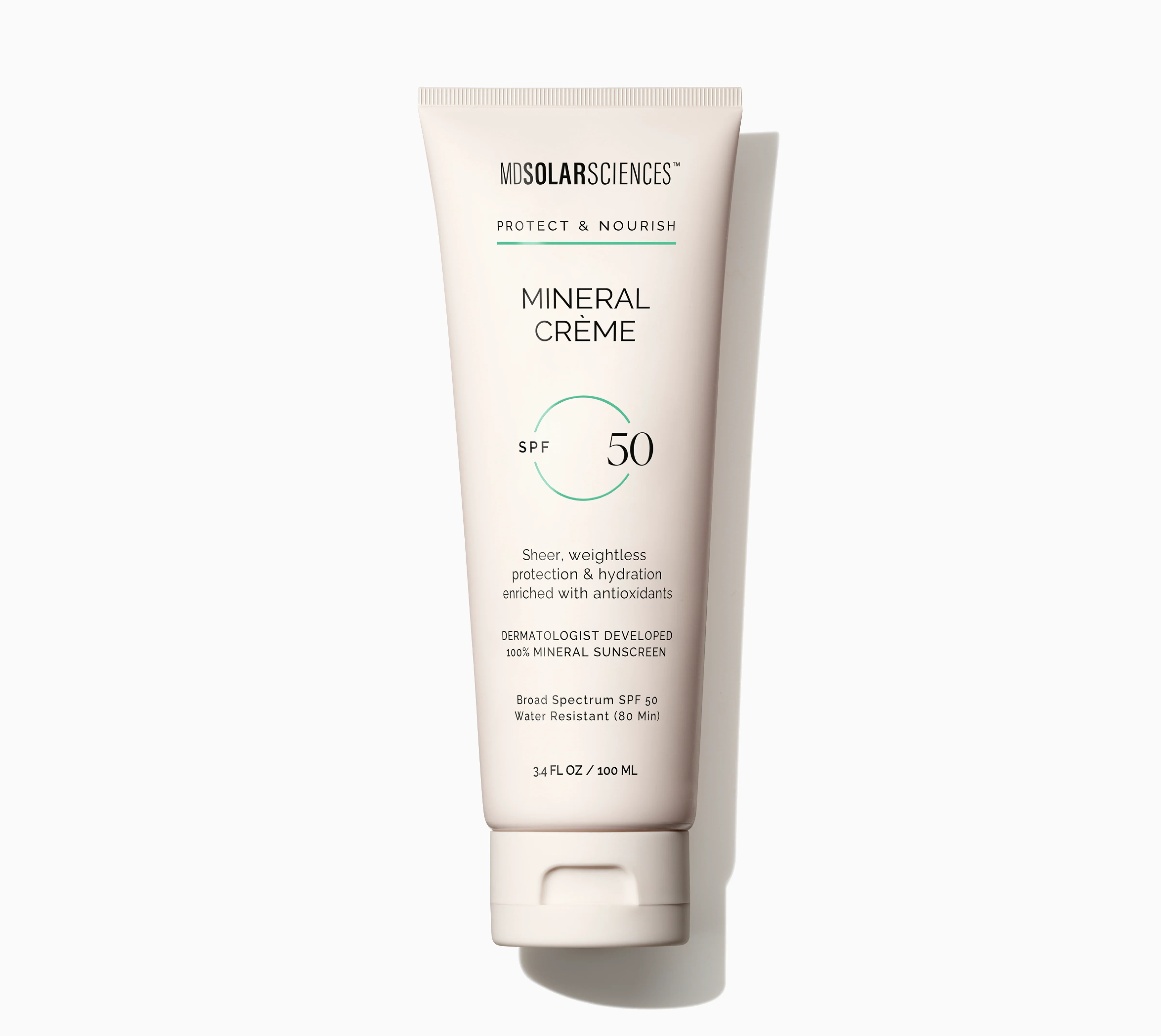 Mineral Cr\u00e8me SPF 50: Lightweight Mineral Sunscreen for Face | MDSolarSciences