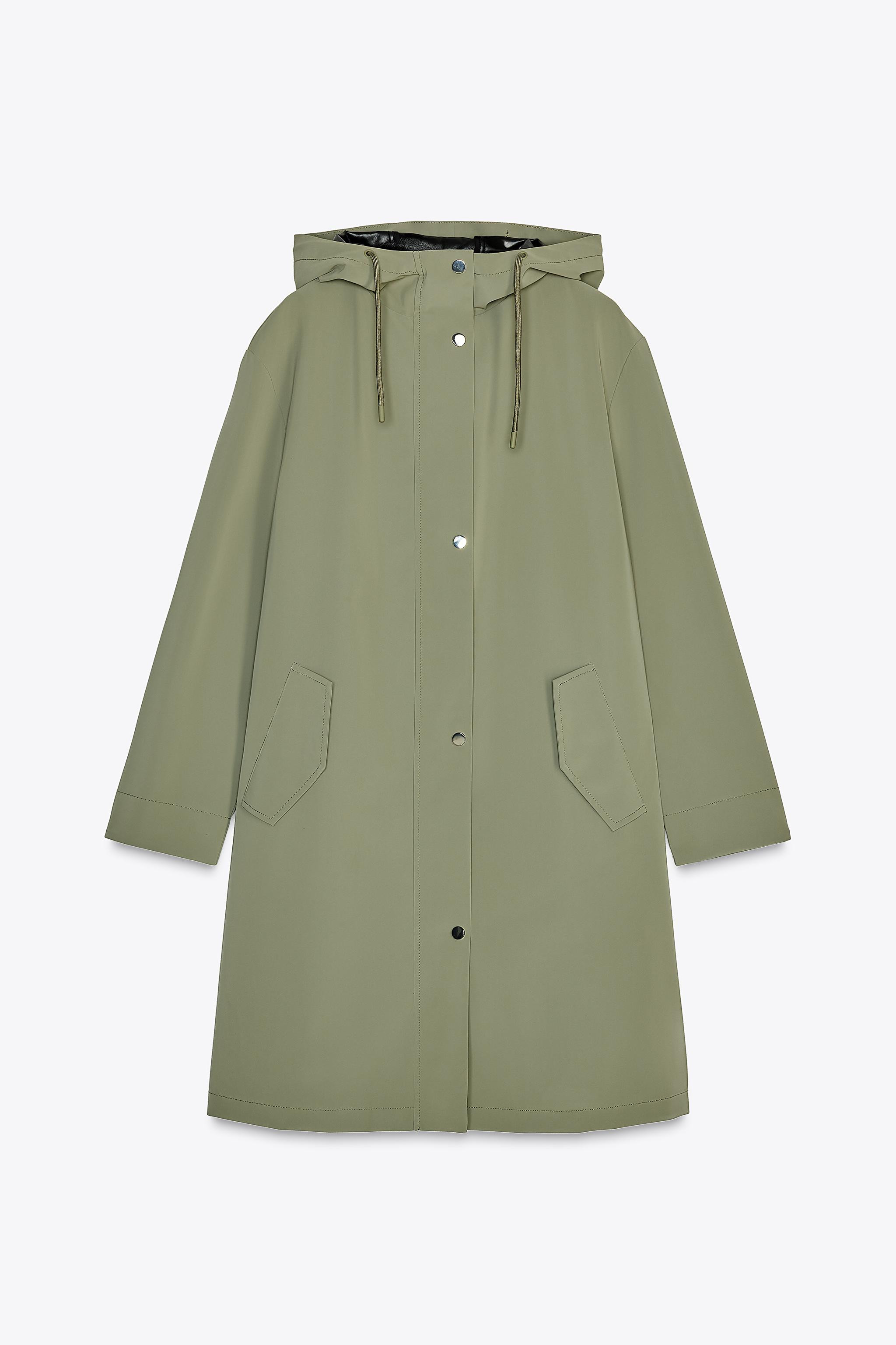 RUBBERISED HOODED JACKET | Zara UK