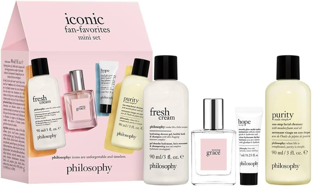 philosophy fan favorites 4-piece gift set ($52 value) - 3 oz purity cleanser, 3 oz fresh cream sh... | Amazon (US)