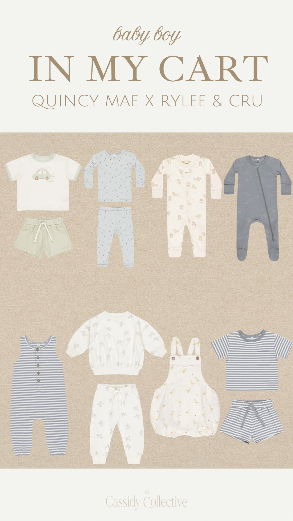 In my Rylee + Cru x Quincy Mae cart right now! Some items are low stock! 
Use code: THECASSIDYCOLLECTIVE 

#babyboy
#springbaby
#postpartum 
#babyclothes
#springboyclothes
#neutralboy
#neutralclothes
#babystyle

#LTKKids #LTKBaby #LTKBump