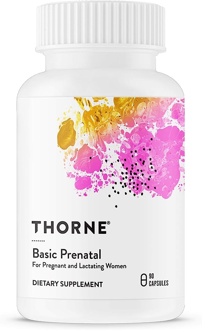 Thorne Research - Basic Prenatal - Folate Multivitamin for Pregnant and Lactating Women - 90 Caps... | Amazon (US)