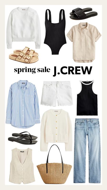 J.Crew spring sale picks - save up to 40% on these styles and more! #springfashion #salealert #jcrew #springsweater #vest #sandals #springtop #fashionjackson

#LTKfindsunder100 #LTKover40 #LTKsalealert