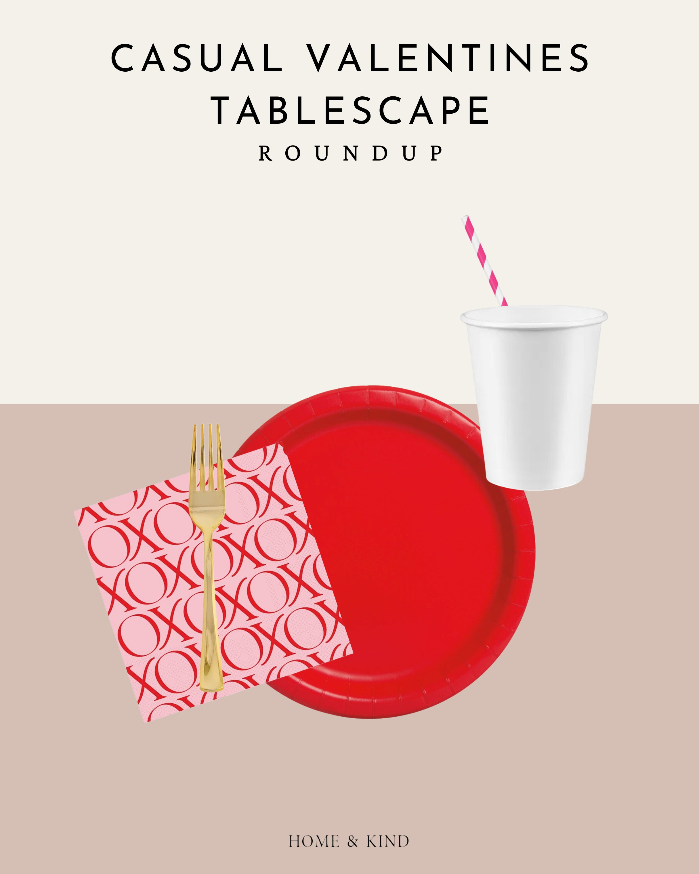 Use this cute tablescape for your kids or even with your friends for a galentine's party! 

I love using solid colors that can be used multiple times throughout the year and then adding in a festive napkin. It's the perfect formula! 

 #LTKSeasonal #LTKHome #LTKParties