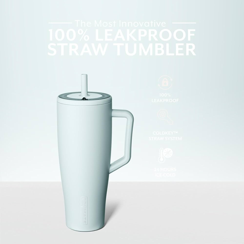 BrüMate Era 40 oz Tumbler with Handle and Straw | 100% Leakproof Insulated Tumbler with Lid and ... | Amazon (US)