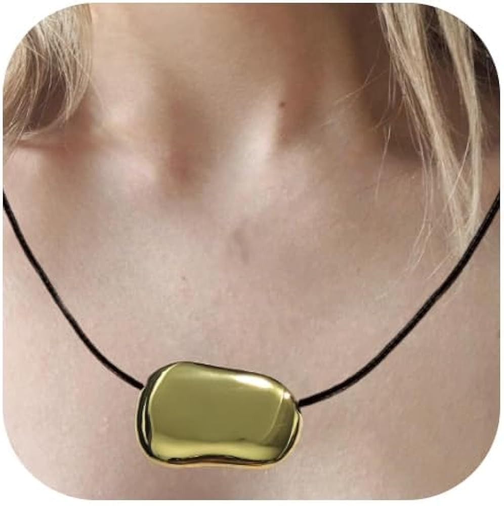 Chunky Necklaces Gold Plated Necklace Gold Necklace for Women Dainty Necklace 25.6inch Gold | Amazon (US)