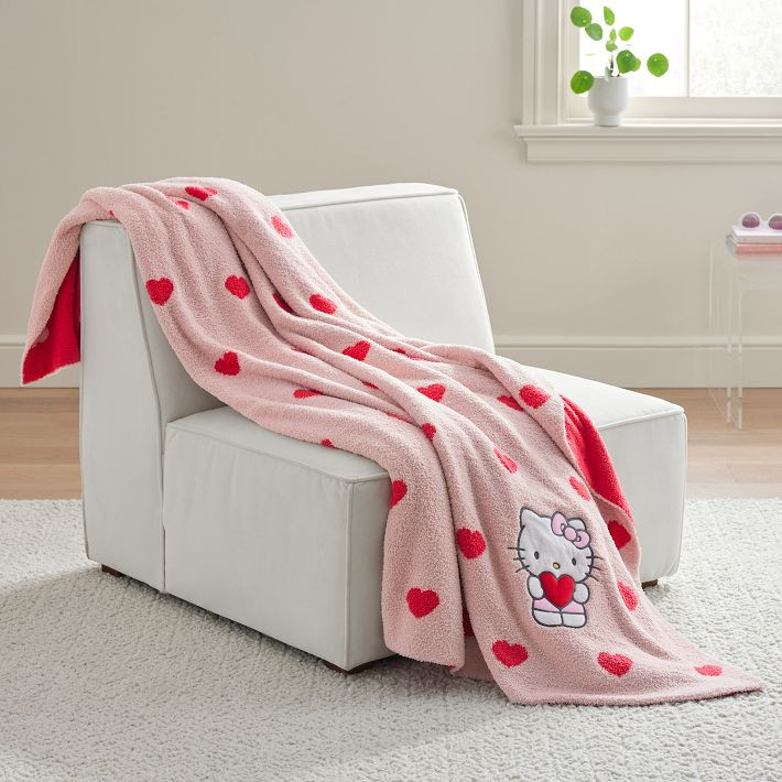 Hello Kitty® Heart Throw Blanket | Pottery Barn Teen