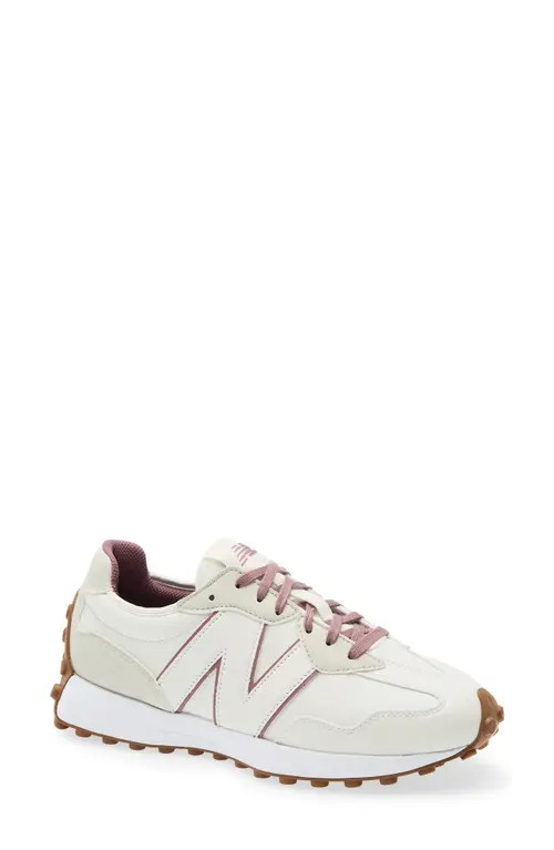 New Balance 327 Waterproof Spikeless Golf Shoe in Ivory/brown at Nordstrom | Nordstrom