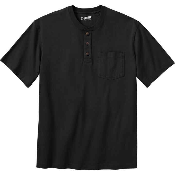 Men's Longtail T Relaxed Fit SS Henley with Pocket | Duluth Trading Company