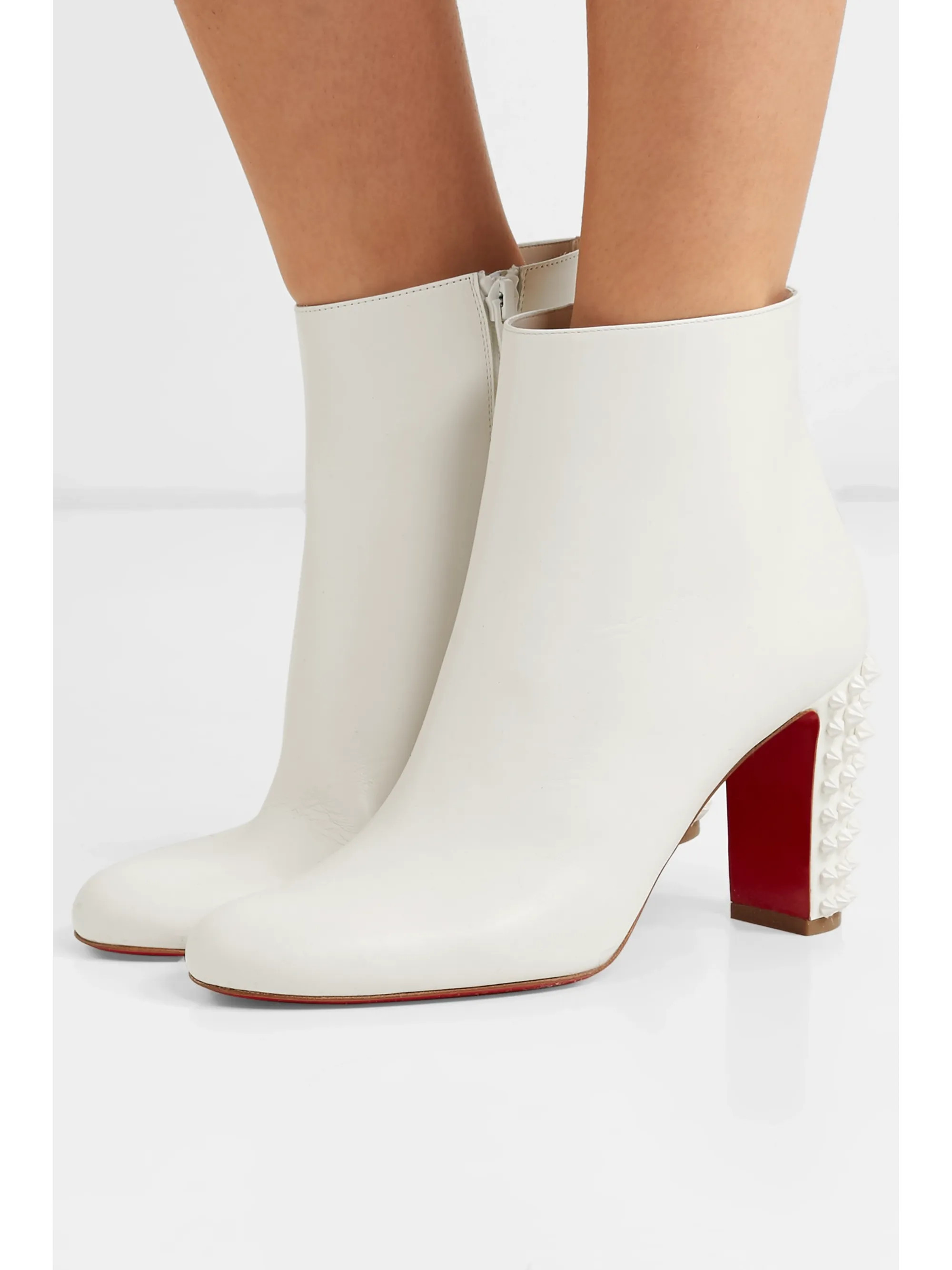 Suzi Folk 85 spiked leather ankle boots | NET-A-PORTER (US)