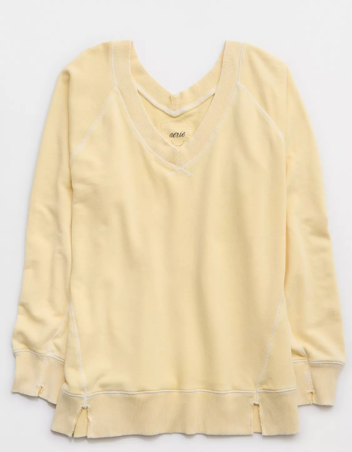 Aerie Downtime V-Neck Sweatshirt | Aerie