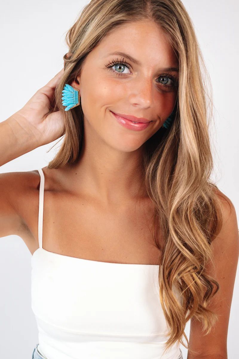 Wing It Earrings - Turquoise | The Impeccable Pig