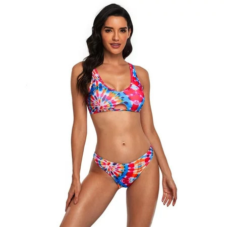 Womens Bikinis Lady Women Solid Color Push-Up Padded Bra Bikini Set Beach Set Swimsuit Swimwear Comfortable Fit Beachwear Swimsuits | Walmart (US)