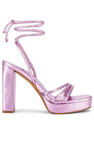 Presecco Sandal in Pink Metallic Luster | Revolve Clothing (Global)