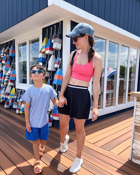 This kid is too cool 😎 He just finished a week of lacrosse camp at the beach & he did great! And it was HOT 🥵 I pretty much wore some version of this the entire week. Linked in the LTK app @brittanyamonroe (also linking a version my sneakers that are included in the #NSale!) Swipe for me trying to be cool & do a #fitcheck 😂

#LTKxNSale #LTKFitness #LTKSeasonal