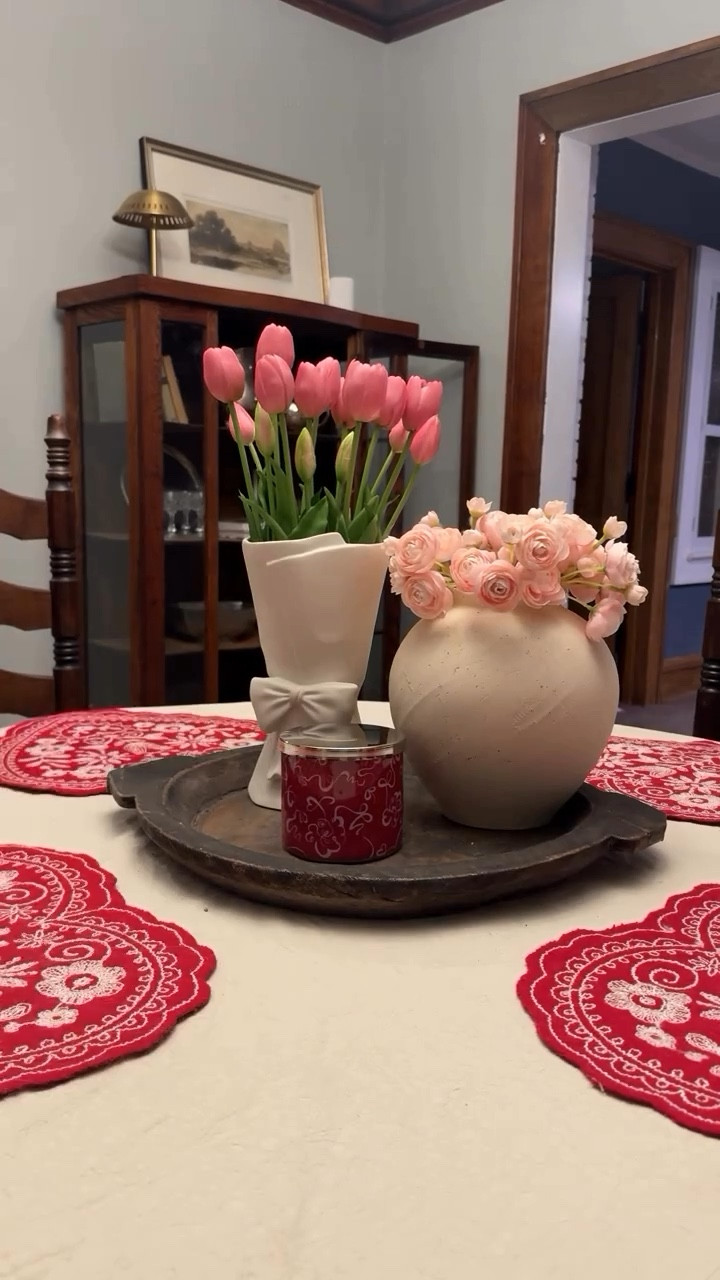 Valentine’s tablescape 💗

✨ SHOP my home + my feed 🔗 in my bio

✨ FOLLOW @.ourcozymodernlife for more home finds + home decor inspo

✨ LIKE & SHARE

| home | home decor | home inspo | valentines decor | curated | vintage inspired | cozy home | valentines inspo | valentines home decor | home finds | interior design | apartment inspo |

#Home #homeinspo #ValentinesDay #valentinesdecor #valentinesinspo 

@amazon @amazonhome

#LTKSeasonal #LTKValentine #LTKHome
