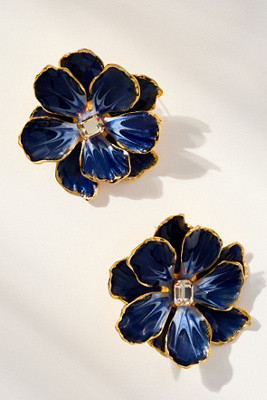 The Pink Reef Handpainted Earrings | Anthropologie (US)