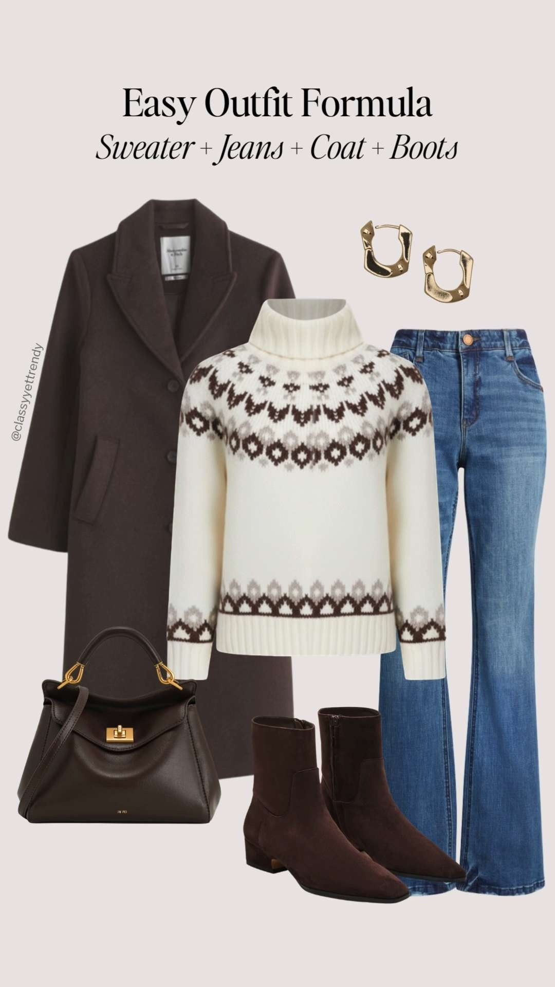 6 outfits using the Easy Outfit Formula: Sweater + Coat + Jeans + Boots ✔️ Use this outfit formula to get dressed quickly 👏 Build your outfits effortlessly so you can get ready and head out the door in no time!

See the blog post with ALL shopping links: https://classyyettrendy.com/2025/12/easy-outfit-formula-fall-winter-series-sweater-jeans-coat-boots-6-outfit-ideas.html/

how to style, winter outfit, elevated casual outfit, workwear, smart casual

#stylehacks #stylingtips #howtostyle #outfitreel #founditonamazon 

 