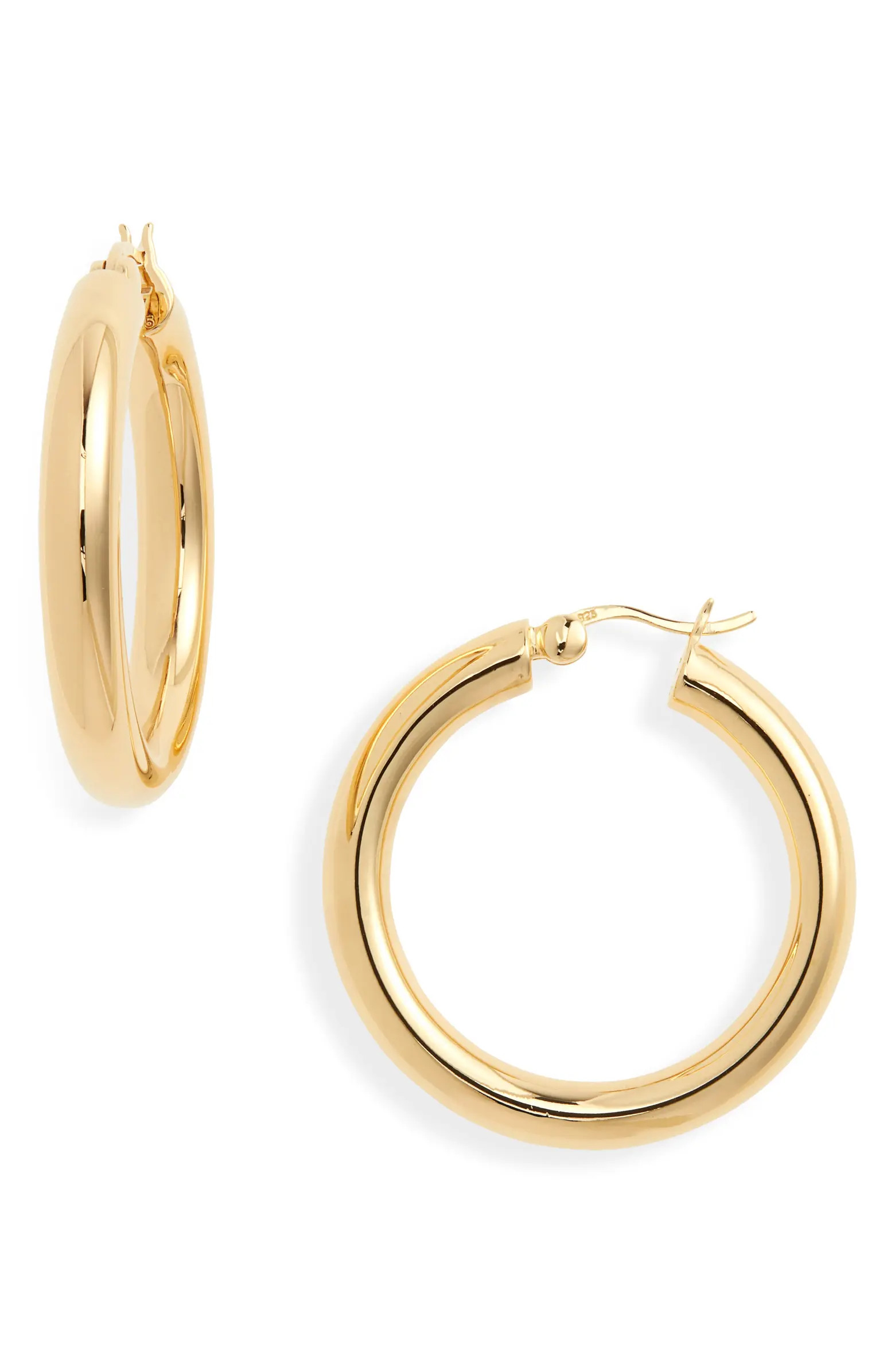 Tom Wood Large Classic Hoop Earrings | Nordstrom | Nordstrom