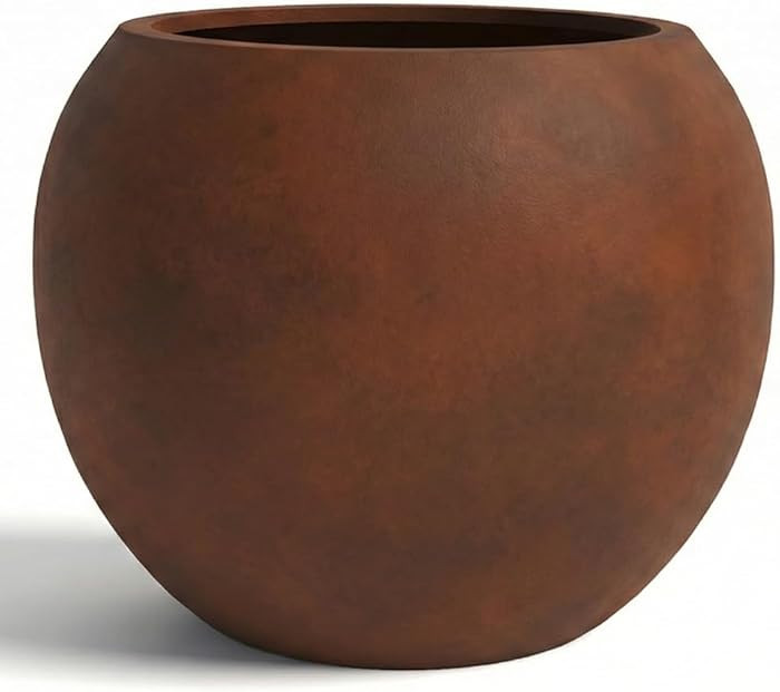 Wil & Vic 89s 13'' H x 17'' Dia (13.8" Pot Opening) NOVA Fiberglass Planter, Round Indoor and Out... | Amazon (US)