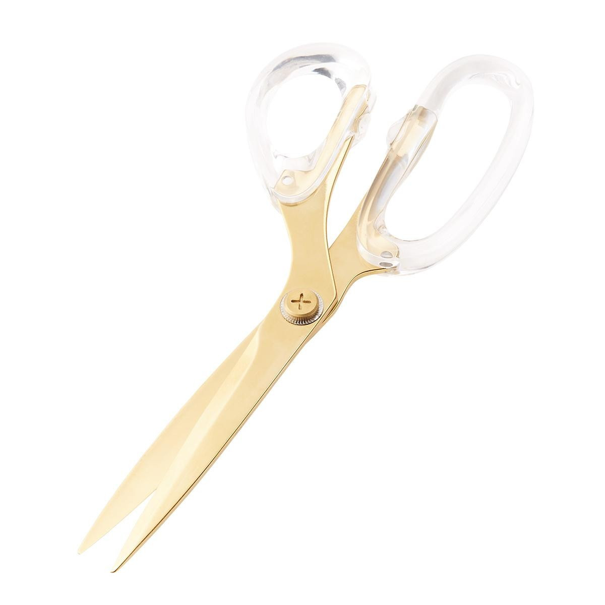 Russell + Hazel Acrylic & Gold Scissors | The Container Store
