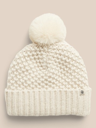 Merino Popcorn Stitch Beanie | Banana Republic (US)