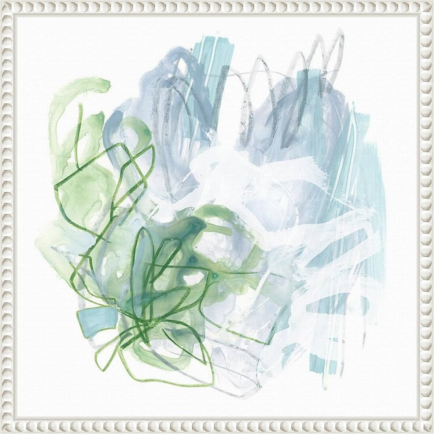 Amanti Art Framed Canvas Wall Art 16x16 Water Sprig III by June Erica Vess, Framed Wall Art Canva... | Amazon (US)