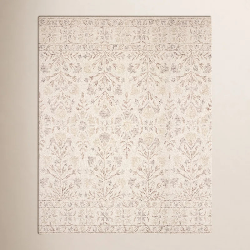 Aden Hand Hooked Wool Floral Indoor Rug | Wayfair North America