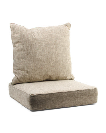 24x24 2pc Solution Dye Deep Seat Outdoor Cushion Set | Marshalls