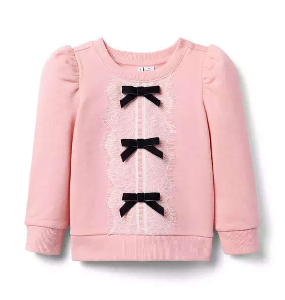 American Girl® x Janie and Jack Wrapped In Bows Sweatshirt | Janie and Jack